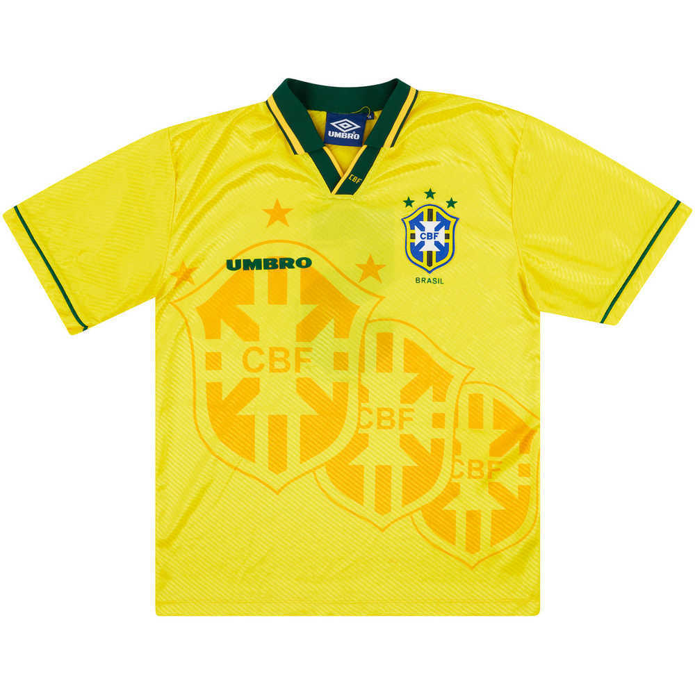1993-94 Brazil Match Issue Home Shirt #5