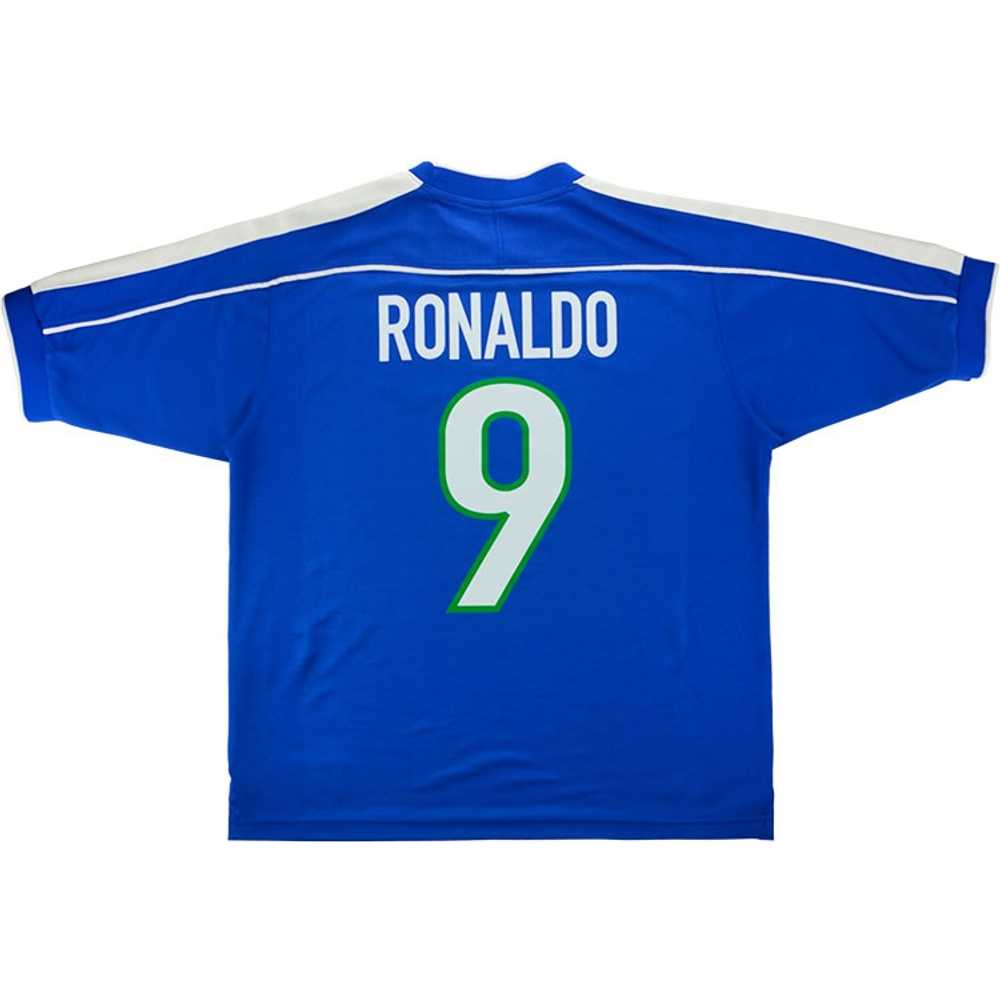 1998-00 Brazil Away Shirt Ronaldo #9 (Excellent) S