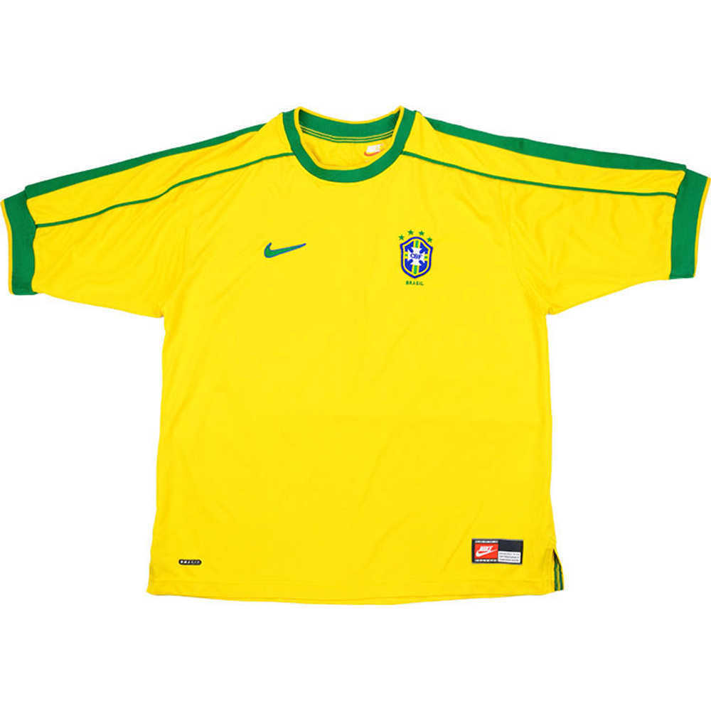 1998-00 Brazil Home Shirt (Good) XL