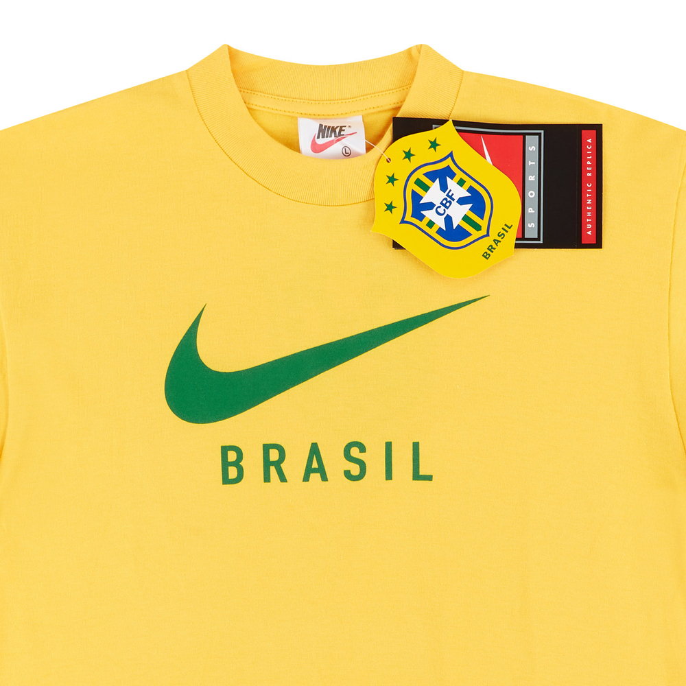 1998-00 Brazil Nike Fan Tee *BNIB* BOYS-Brazil