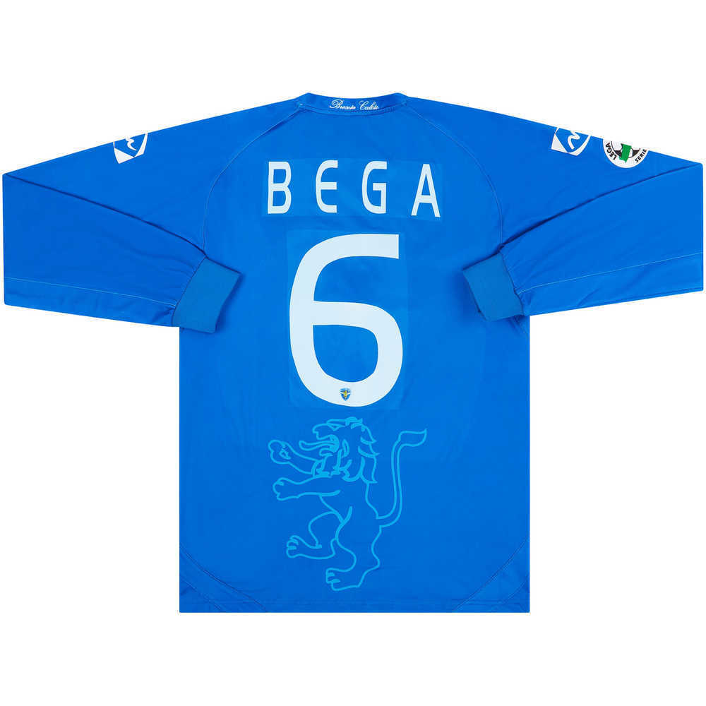 2009-10 Brescia Match Issue Home L/S Shirt Bega #6