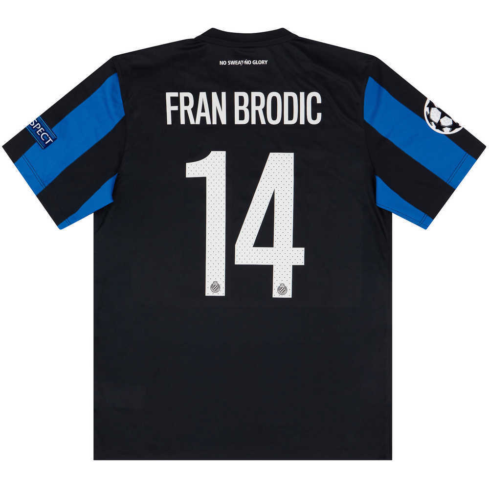 2015-16 Club Brugge Match Issue Champions League Home Shirt Fran Brodic #44 (v Man Utd)