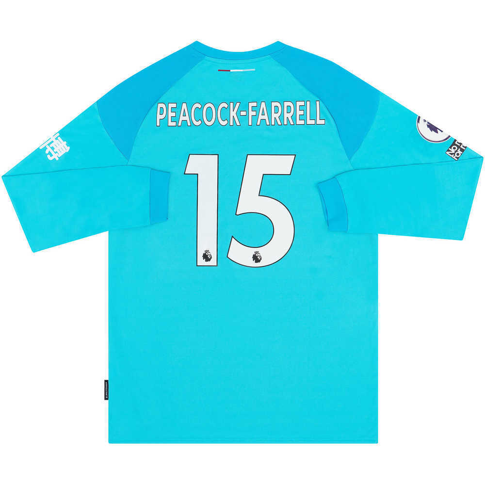 2019-20 Burnley Match Issue GK Shirt Peacock-Farrell #15