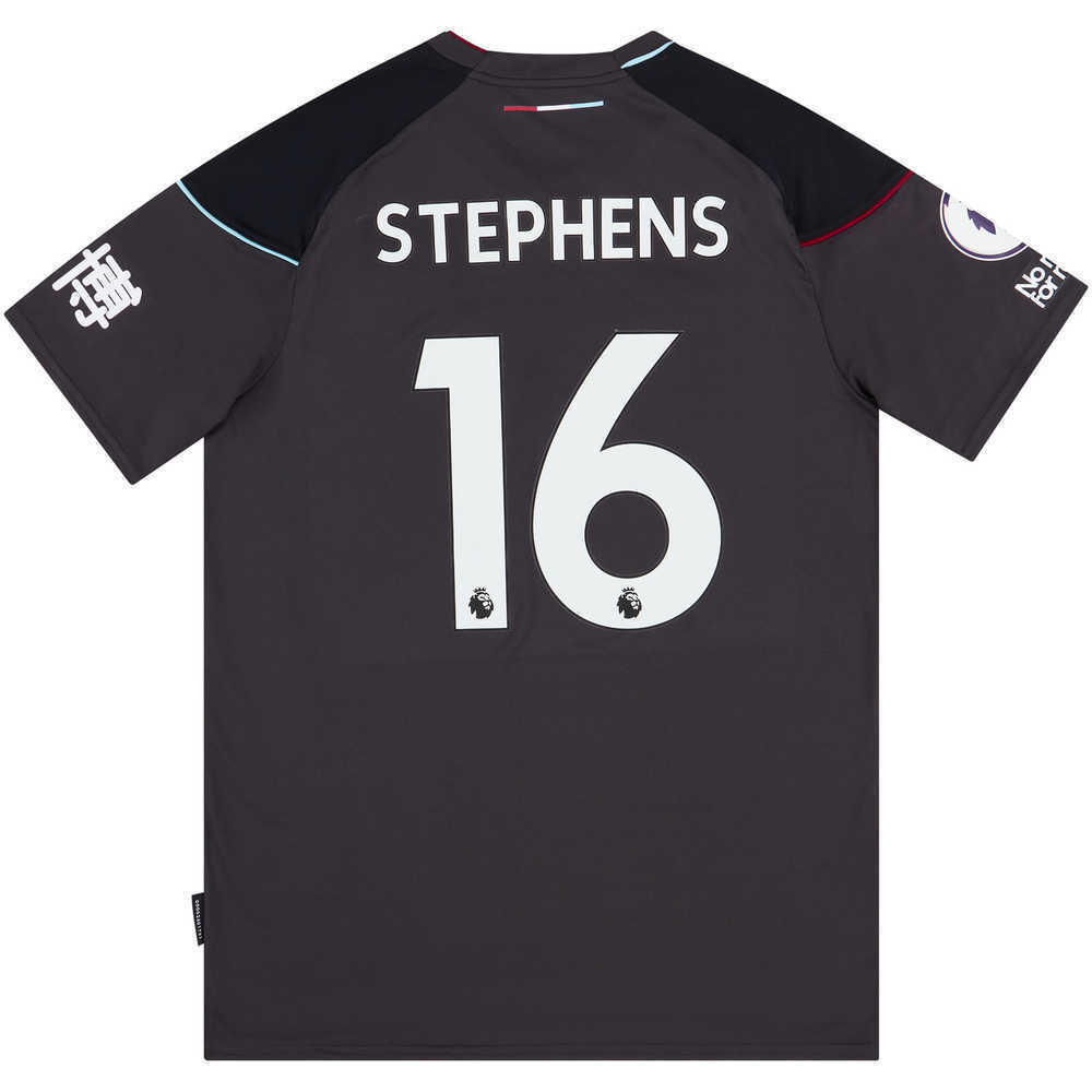 2020-21 Burnley Match Issue Away Shirt Stephens #16