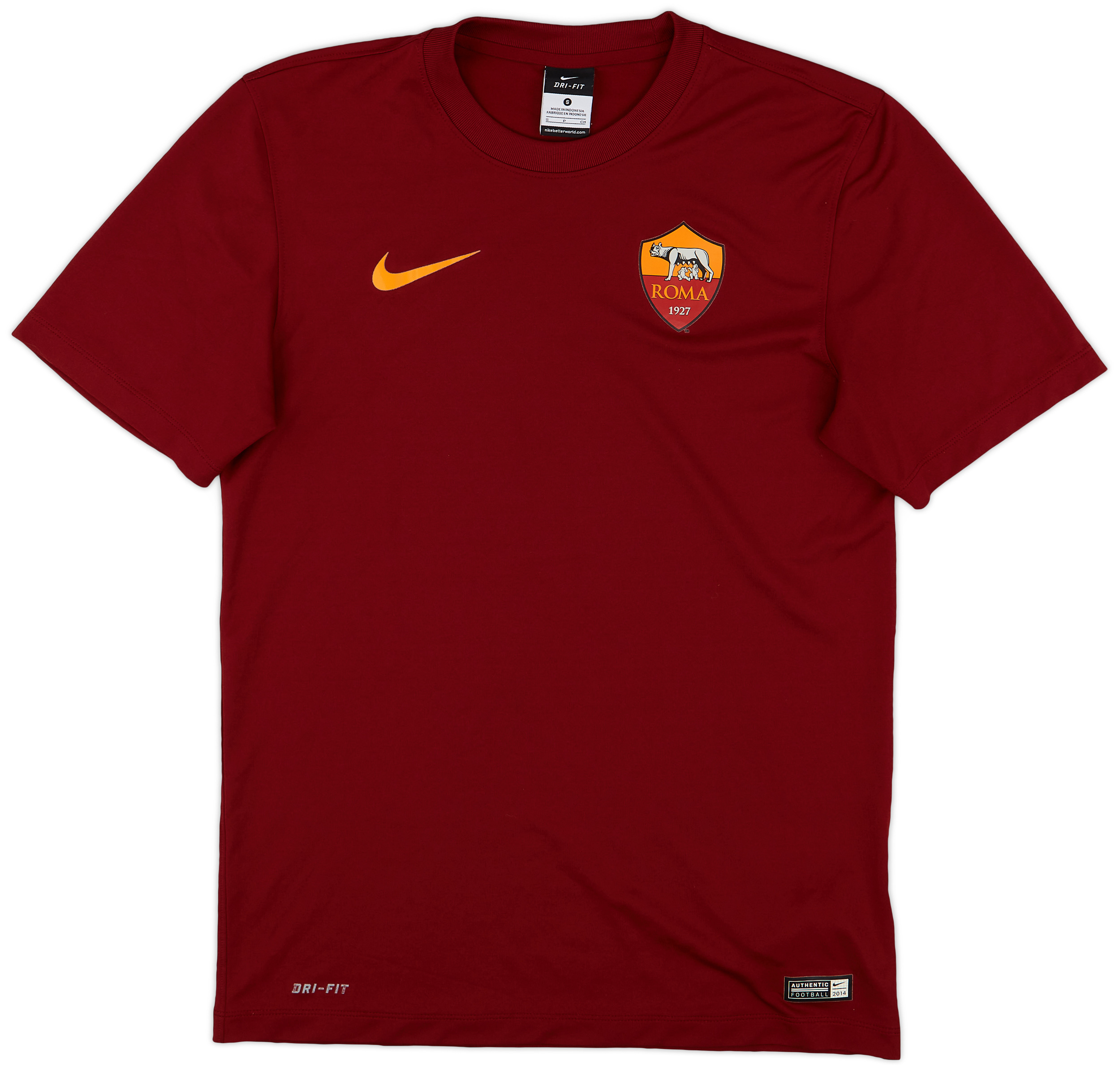 2014-15 Roma Basic Home Shirt - 9/10 - ()