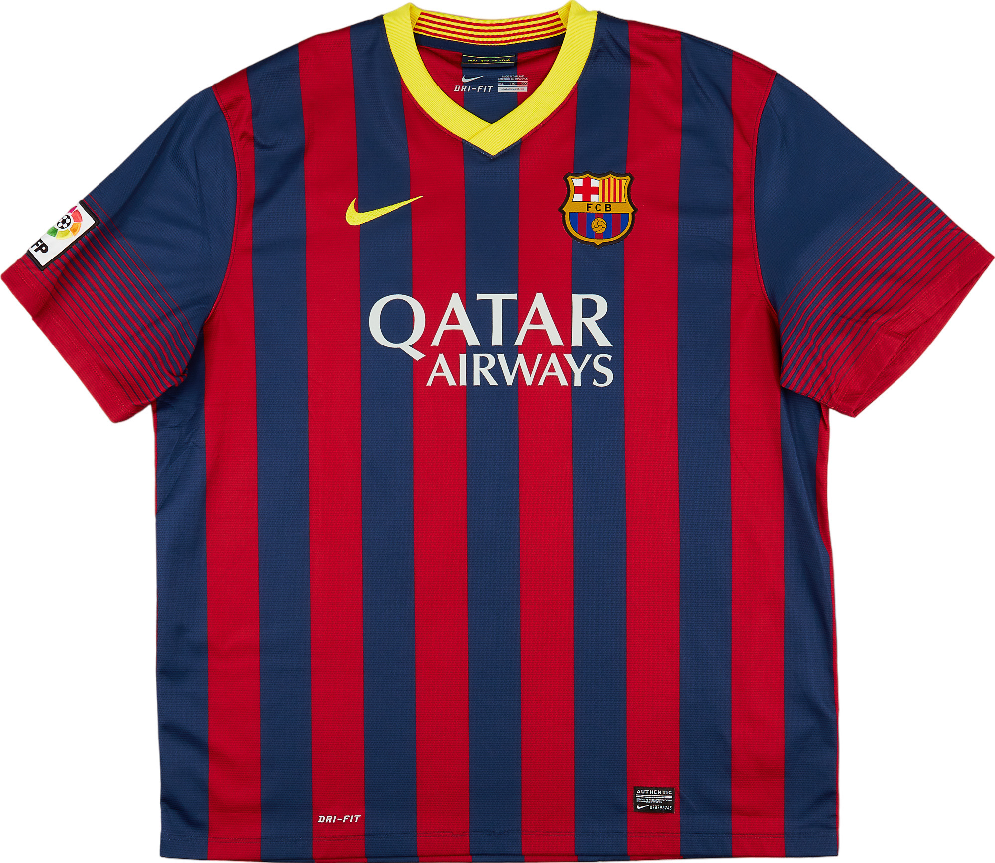 2013-14 Barcelona Home Shirt - Excellent 9/10 - (XXL)