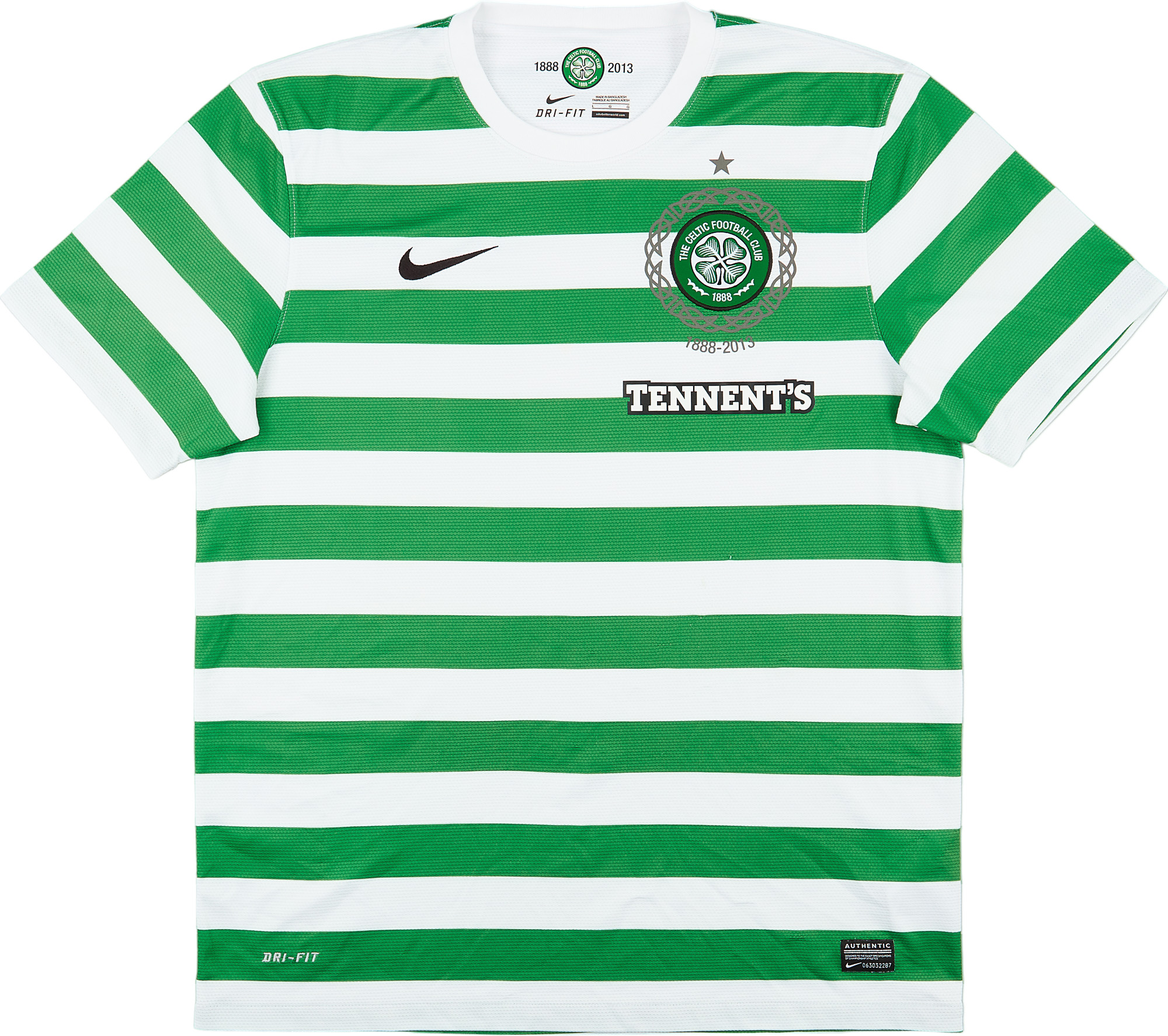 2012-13 Celtic '125th Anniversary' Home Shirt - 8/10 - ()