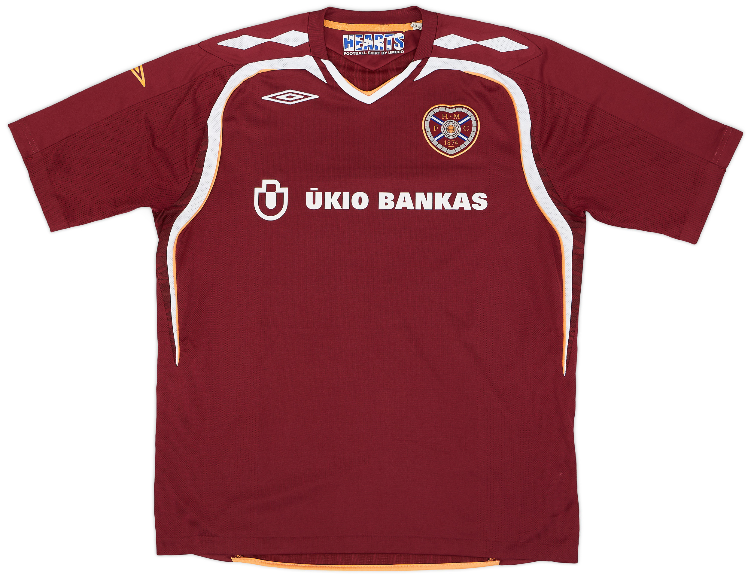 2007-08 Heart Of Midlothian (Hearts) Home Shirt - 7/10 - ()