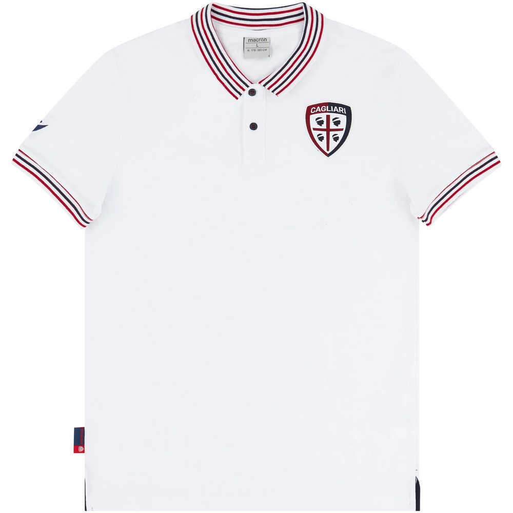 2019-20 Cagliari Macron Polo T-Shirt *As New* 