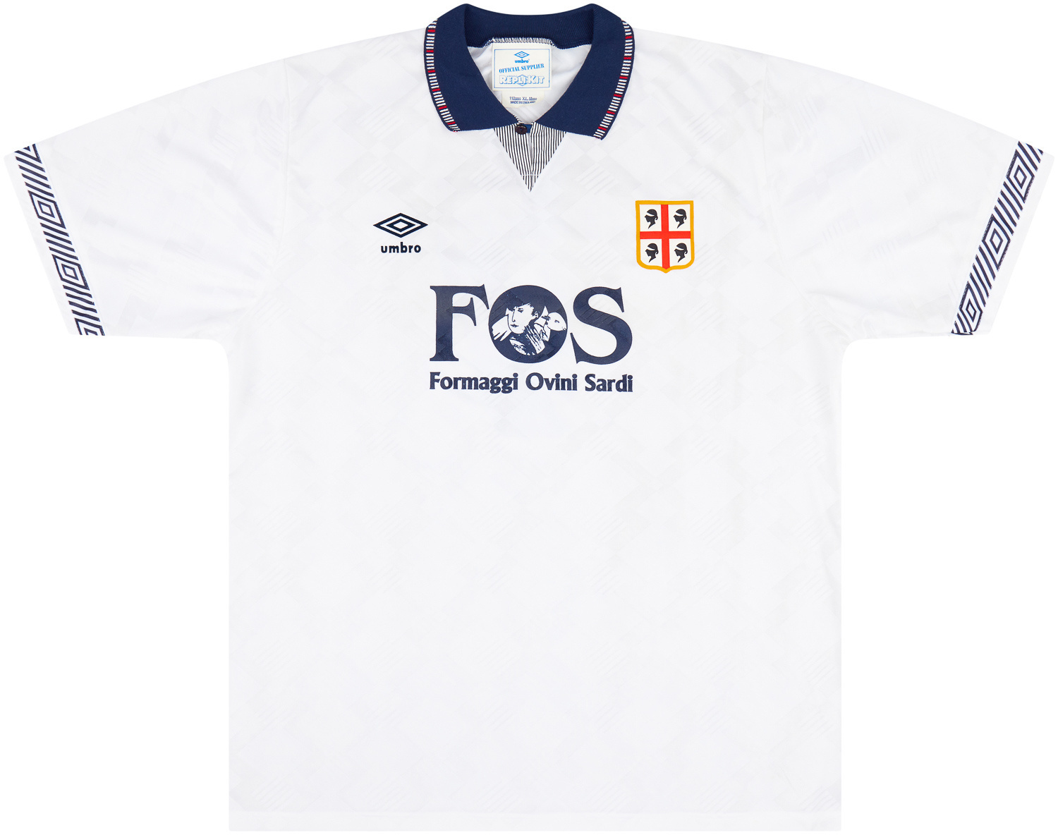 1990-92 Cagliari Match Issue Away Shirt #7