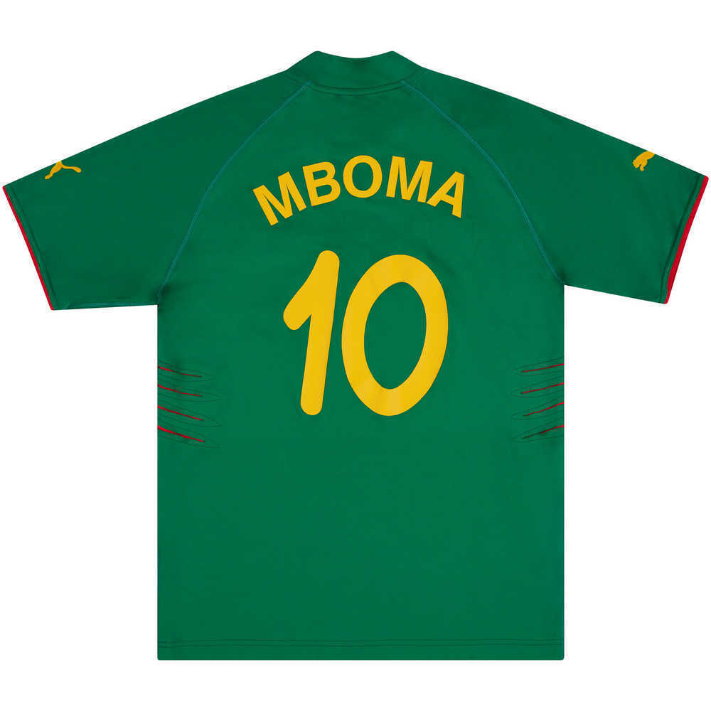 2004-06 Cameroon Home Shirt Mboma #10 (Very Good) L