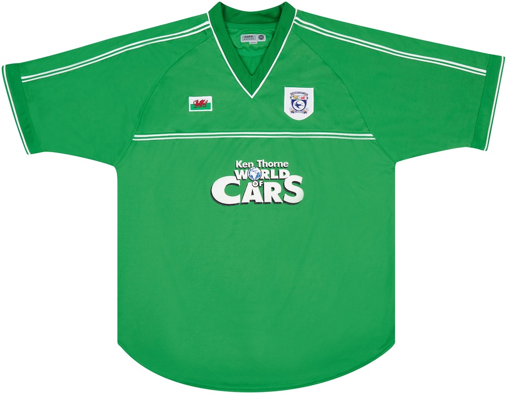 2001-02 Cardiff Away Shirt (Excellent) XL-Cardiff