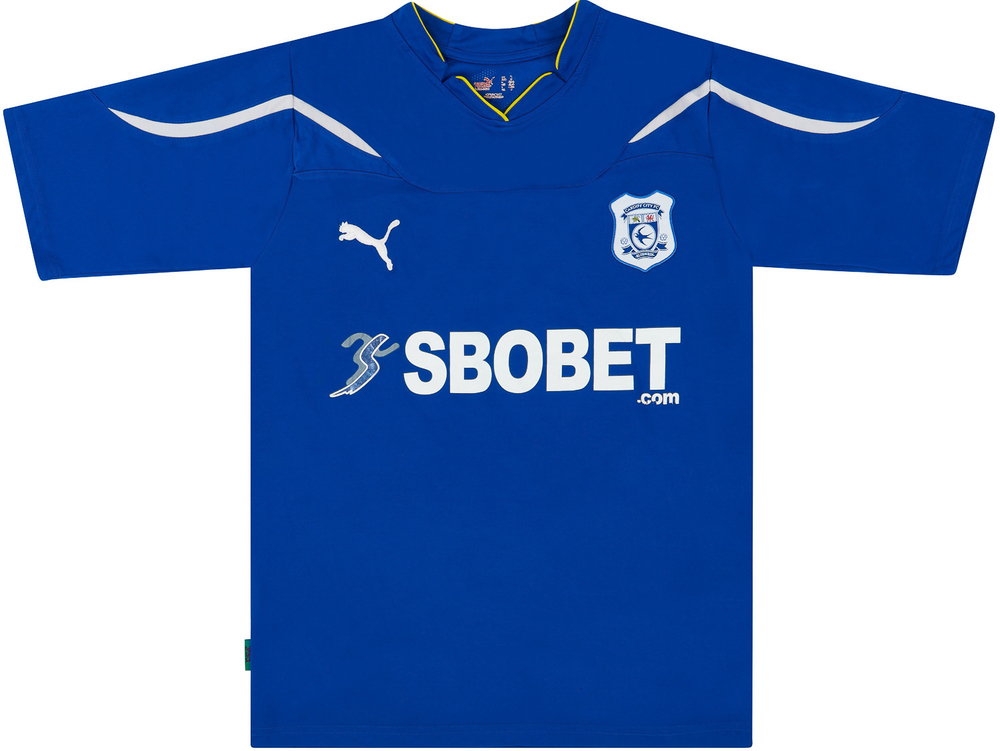 2010-11 Cardiff Home Shirt Bellamy #39 (Good) S-Names & Numbers Cardiff Cult Heroes