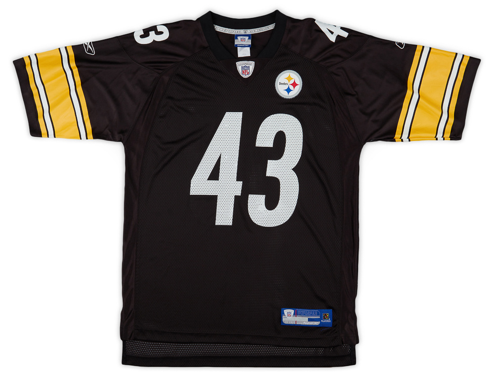 Reebok NFL Pittsburgh Steelers Troy Polamalu 43 Superbowl Jersey Mens 50 XL  Sewn