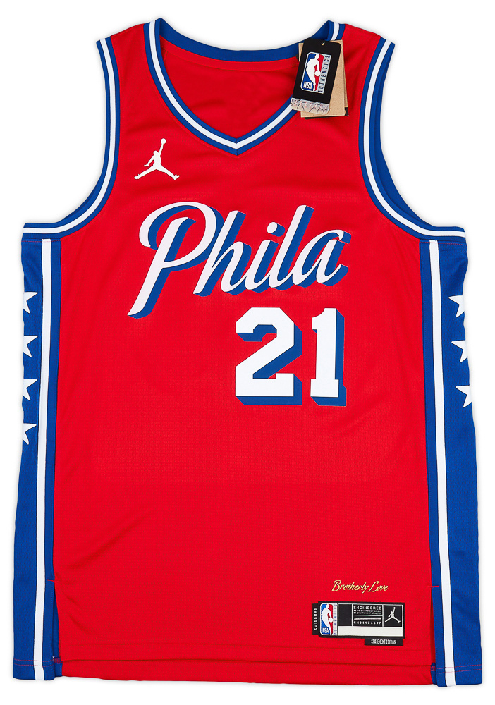 2020-23 Philadelphia 76ers Embiid #21 Jordan Swingman Alternate Jersey (S)