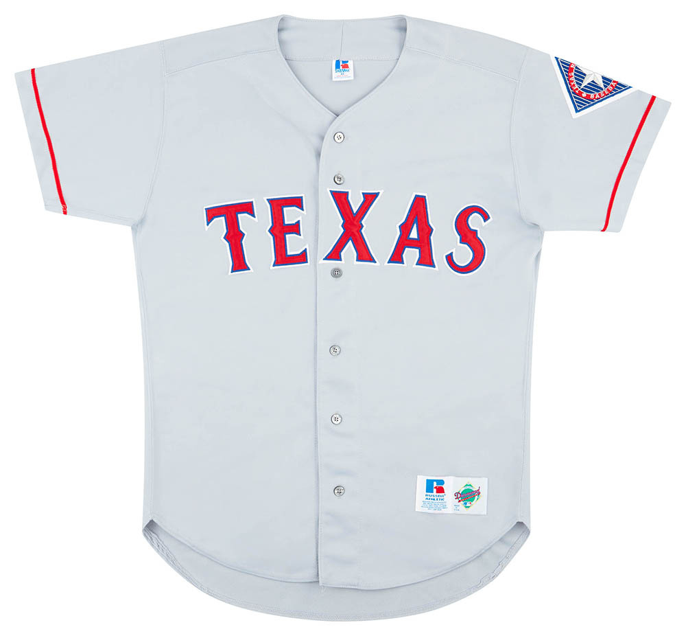 1995-99 Texas Rangers Authentic Russell Athletic Away Jersey