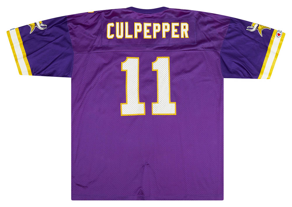 1999-00 Minnesota Vikings Culpepper #11 Champion Home Jersey (Very