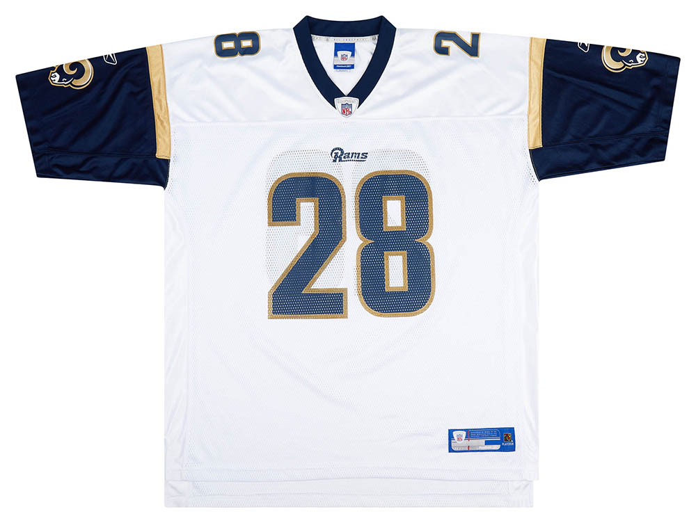 2005-06 St. Louis Rams Faulk #28 Reebok On Field Away Jersey (Excellent) XXL