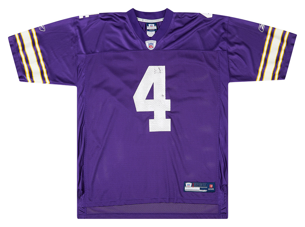 Brett Favre Minnesota Vikings Jersey Mens XL Purple NFL Reebok #4