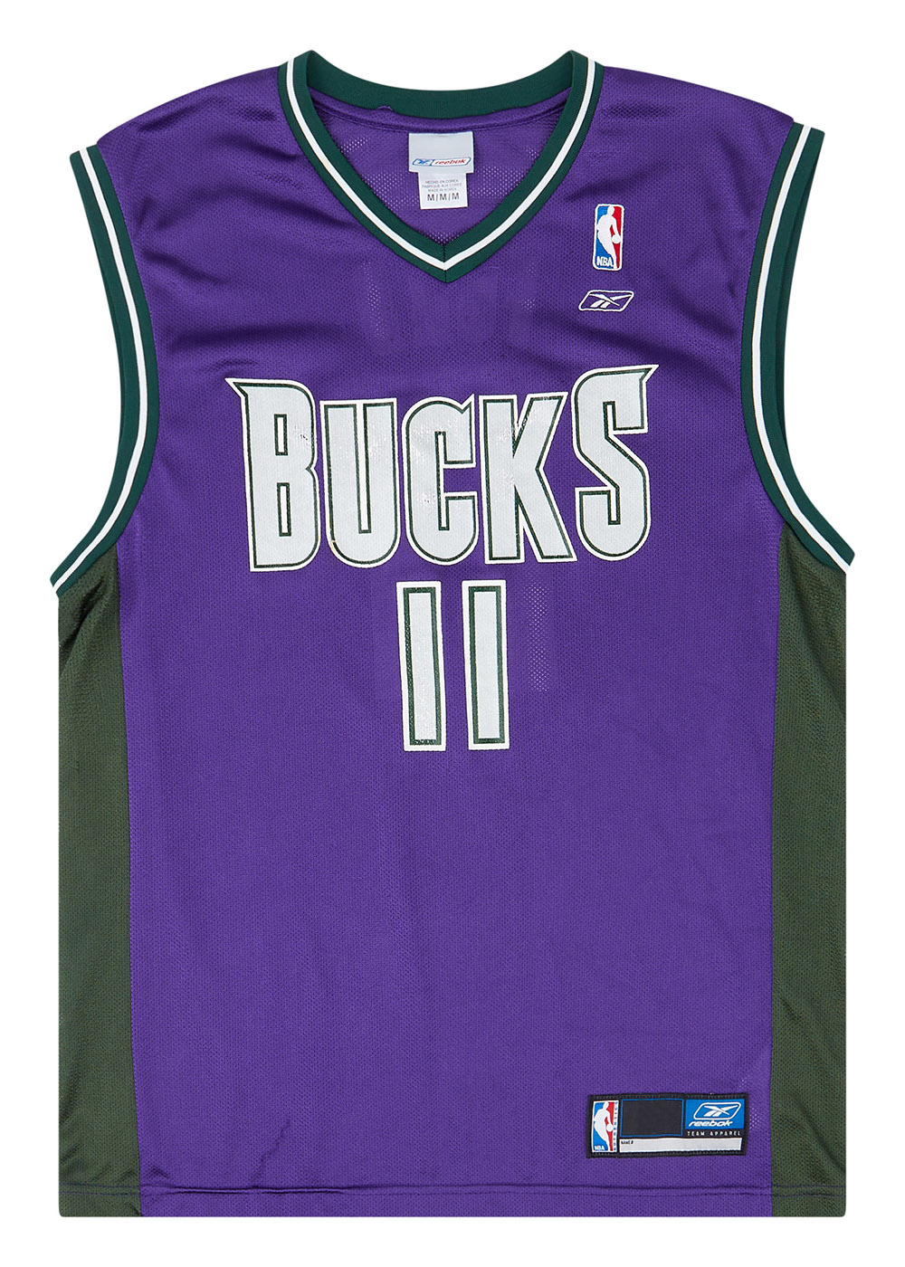 2003-06 Milwaukee Bucks Ford #11 Reebok Away Jersey (Very Good) M