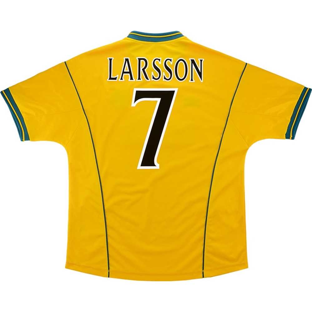 2000-02 Celtic Away Shirt Larsson #7 (Very Good) L