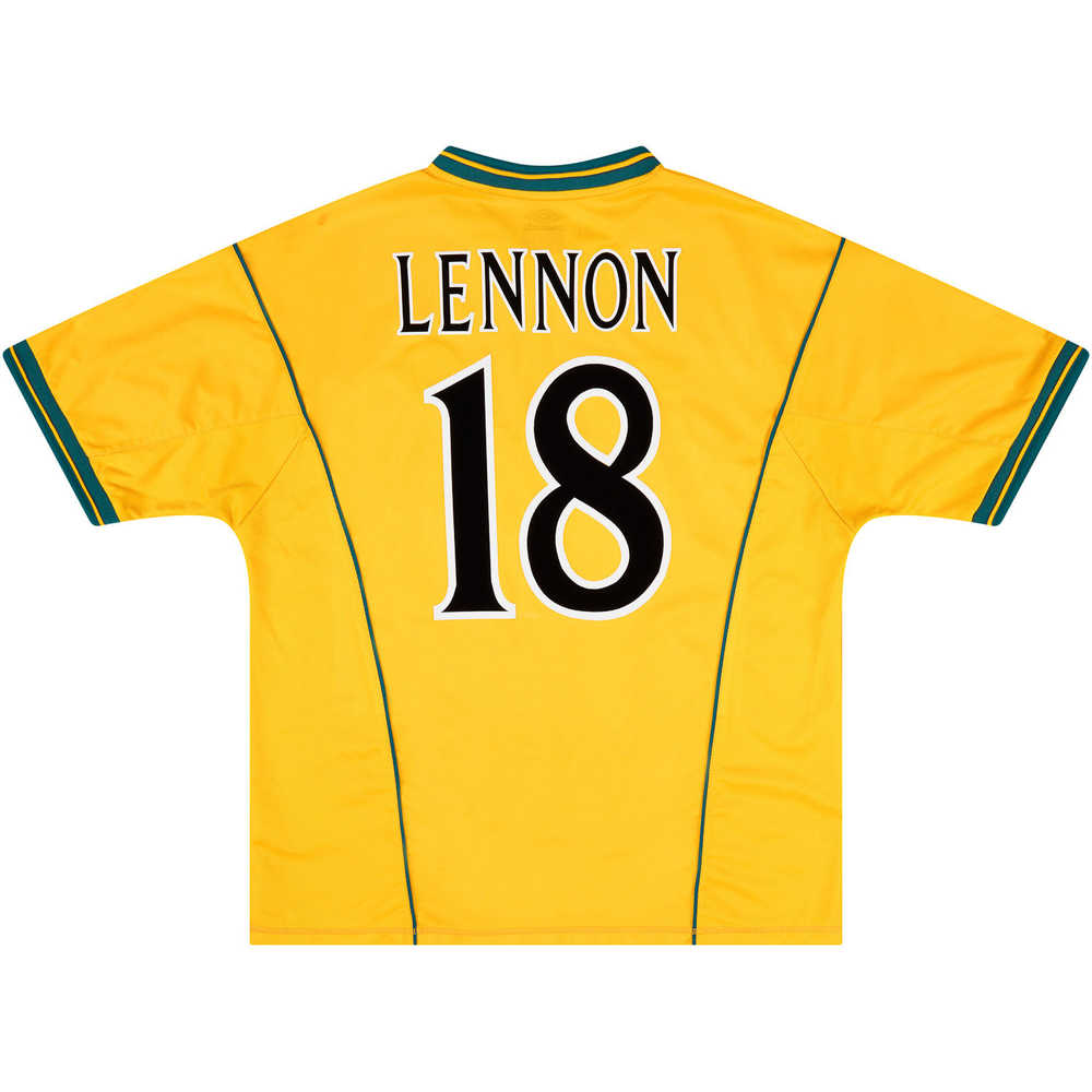 2000-02 Celtic Away Shirt Lennon #18 (Excellent) XL