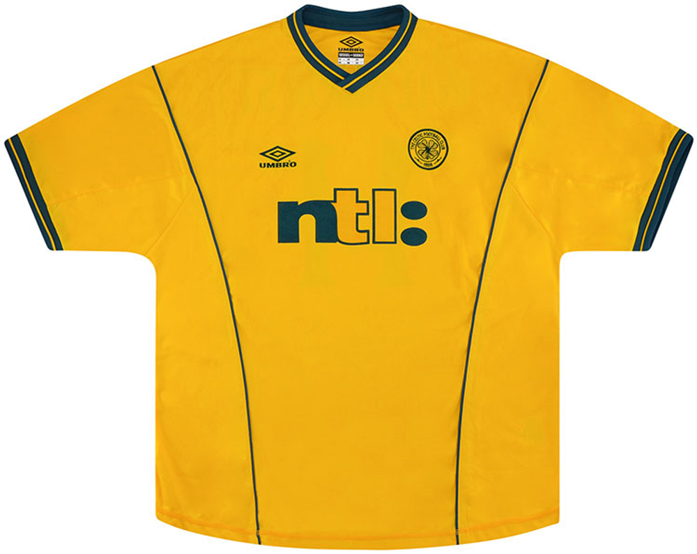 2000-02 Celtic Away Shirt Larsson #7 (Very Good) XL