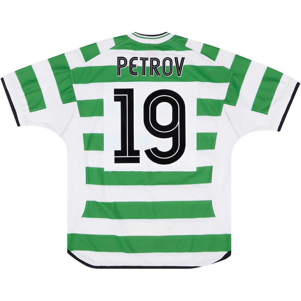 2001-03 Celtic Home Shirt Petrov #19 (Excellent) L
