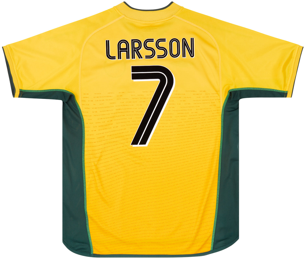 2002-03 Celtic Away Shirt Larsson #7 (Excellent) L