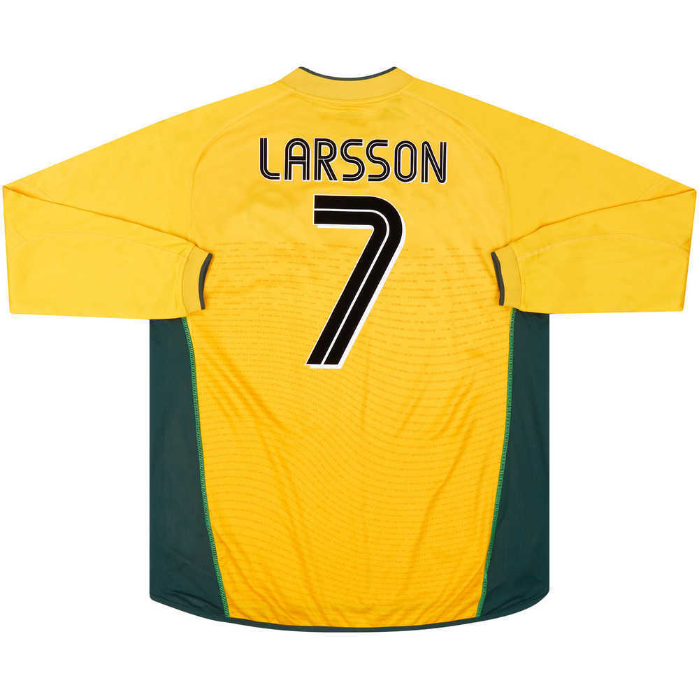 2002-03 Celtic Away L/S Shirt Larsson #7 (Excellent) M