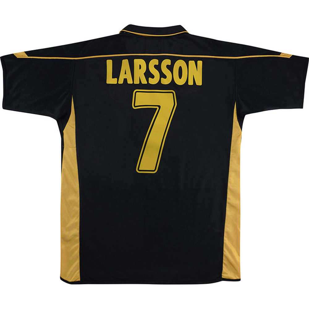 2003-04 Celtic Away Shirt Larsson #7 (Very Good) L