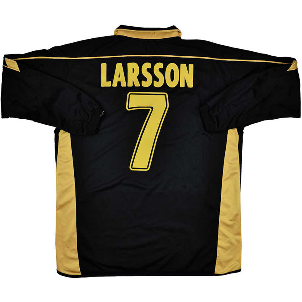 2003-04 Celtic Away L/S Shirt Larsson #7 (Very Good) XXL