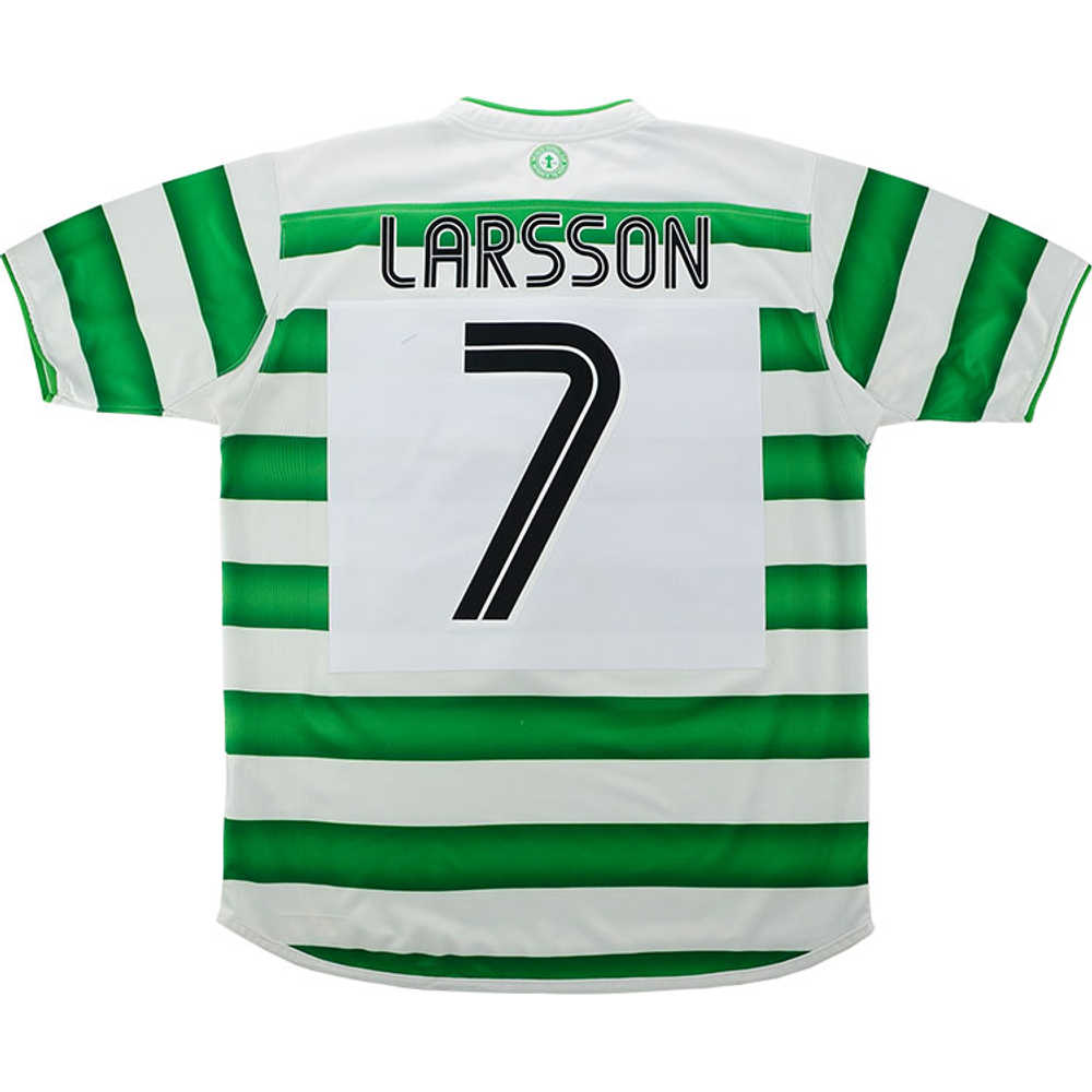 2003-04 Celtic Home Shirt Larsson #7 (Very Good) XXL