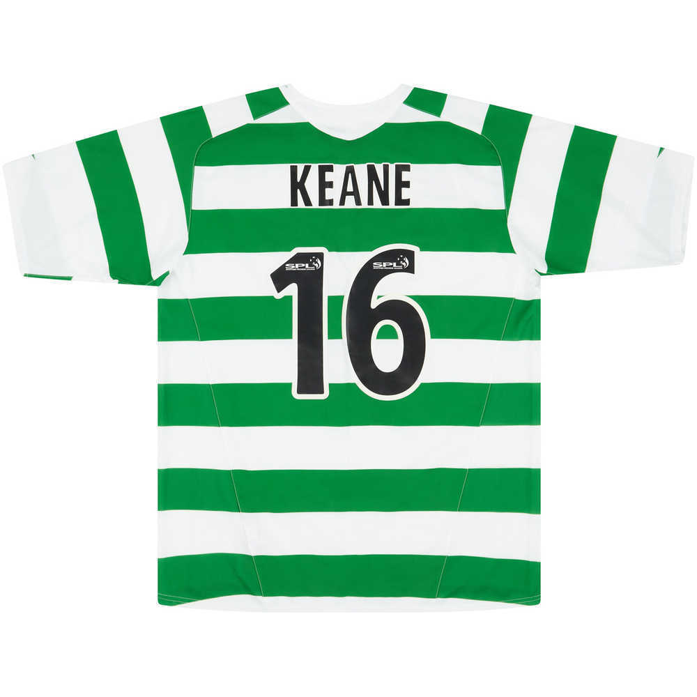 2005-07 Celtic Home Shirt Keane #16 (Good) L