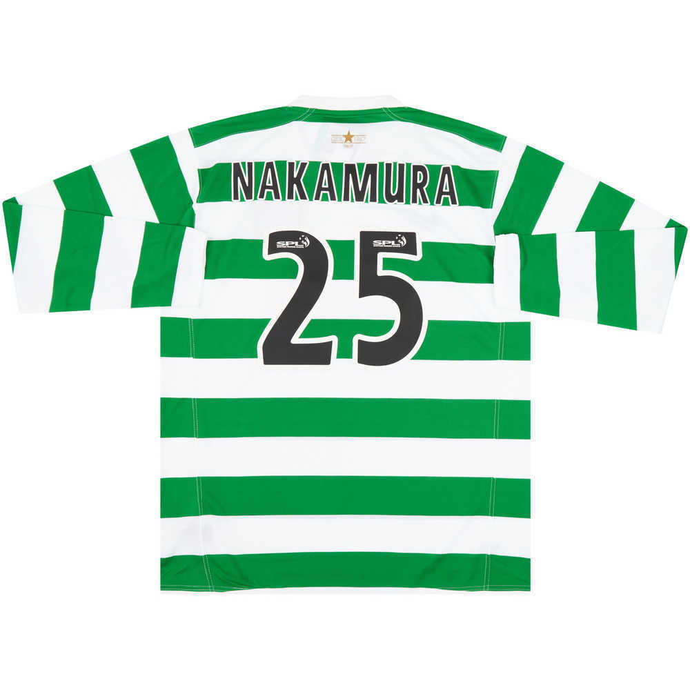 2007-08 Celtic Home L/S Shirt Nakamura #25 *w/Tags* XL