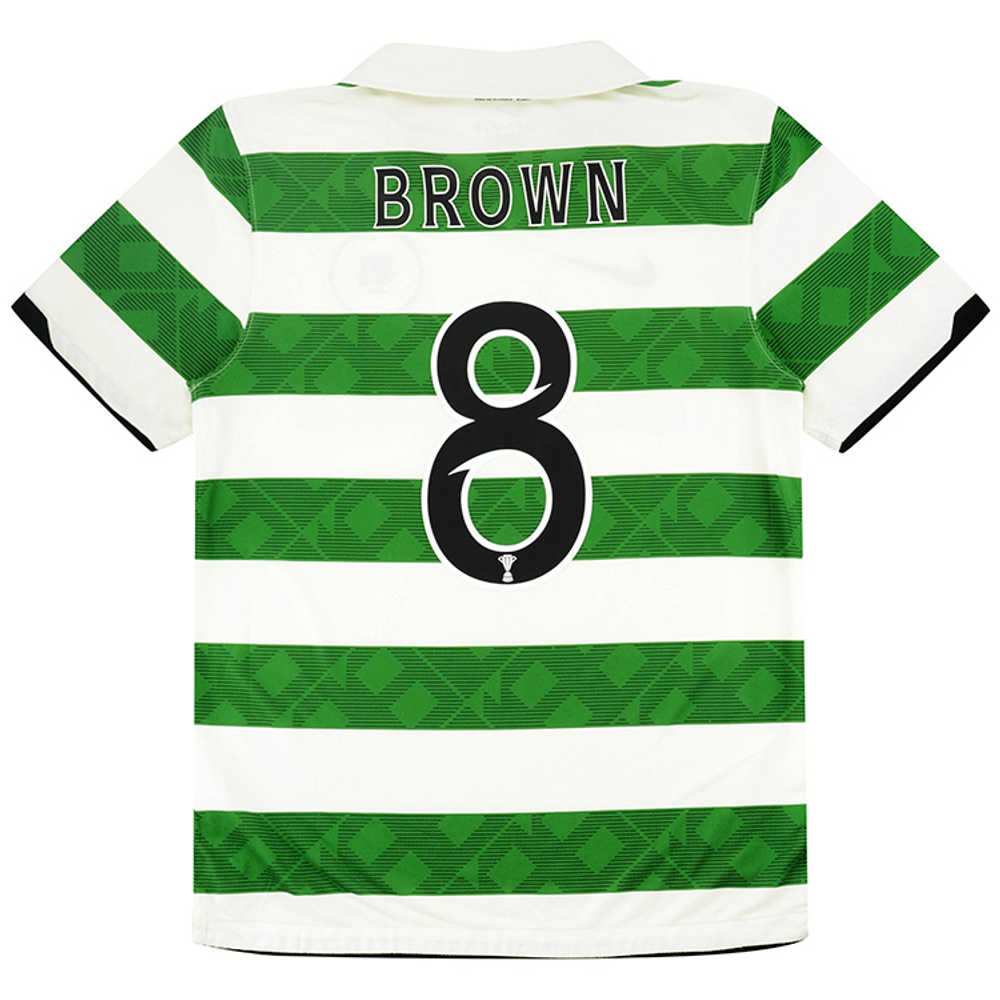 2010-12 Celtic Home Shirt Brown #8 (Very Good) XXL