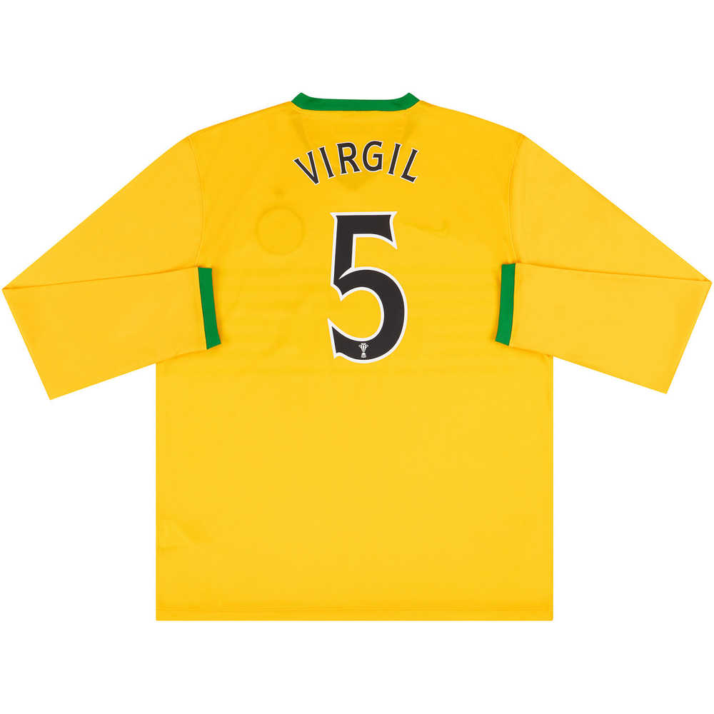 2013-14 Celtic Away L/S Shirt Virgil #5 (Excellent) S