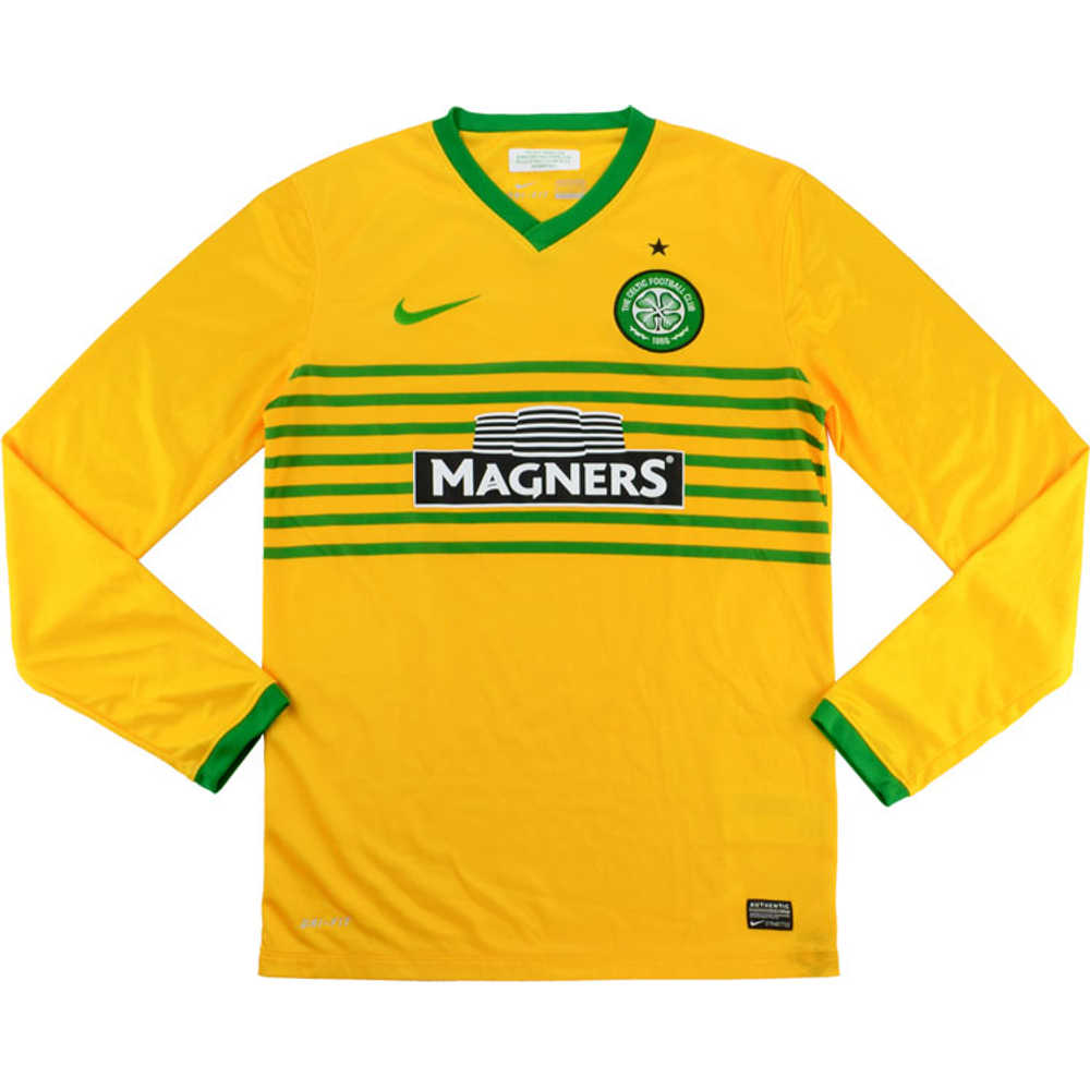 2013-14 Celtic Away L/S Shirt (Excellent) M