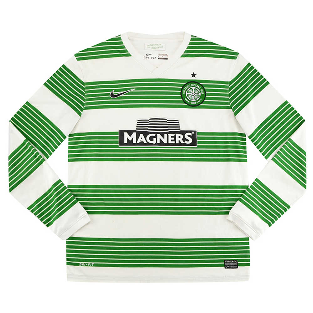 2013-15 Celtic Home L/S Shirt (Excellent) S