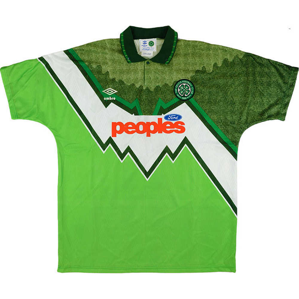 1991-92 Celtic Away Shirt (Excellent) L