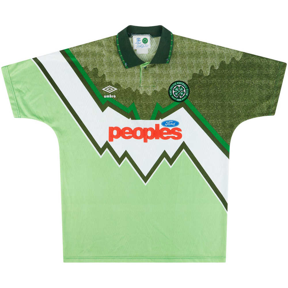 1991-92 Celtic Away Shirt (Very Good) M