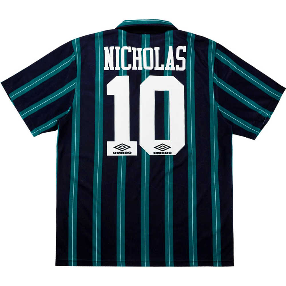 1992-93 Celtic Away Shirt Nicholas #10 (Excellent) XL