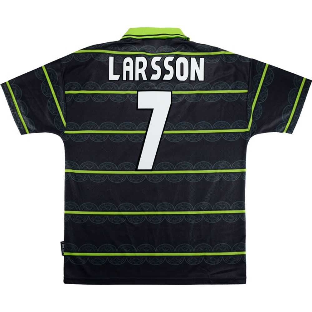1998-99 Celtic Away Shirt Larsson #7 (Excellent) L
