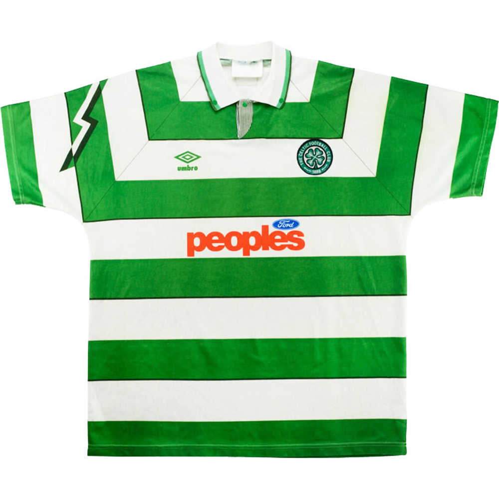 1991-92 Celtic Home Shirt (Very Good) S