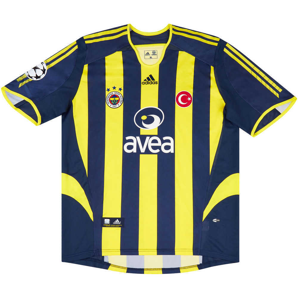 2005-06 Fenerbahce Match Issue Champions League Home Shirt Deniz #24 (v PSV)