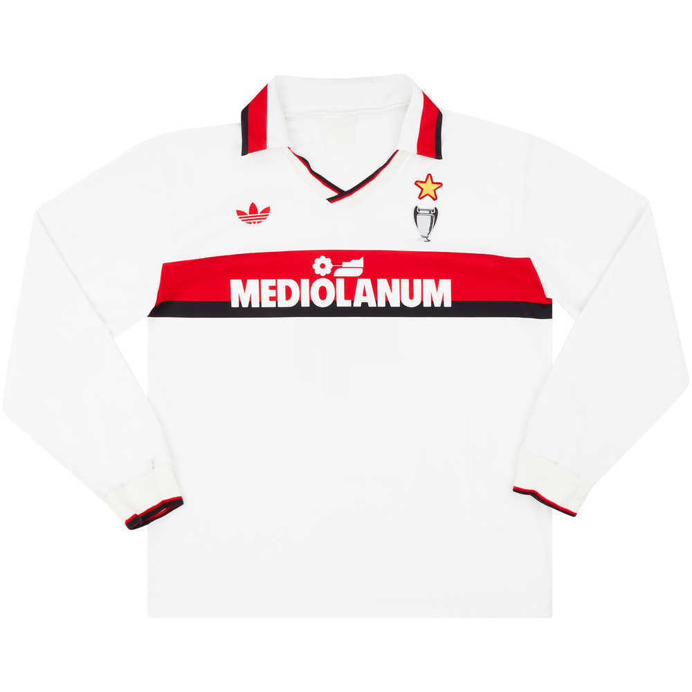 1990-91 AC Milan Match Issue Away L/S Shirt #4 