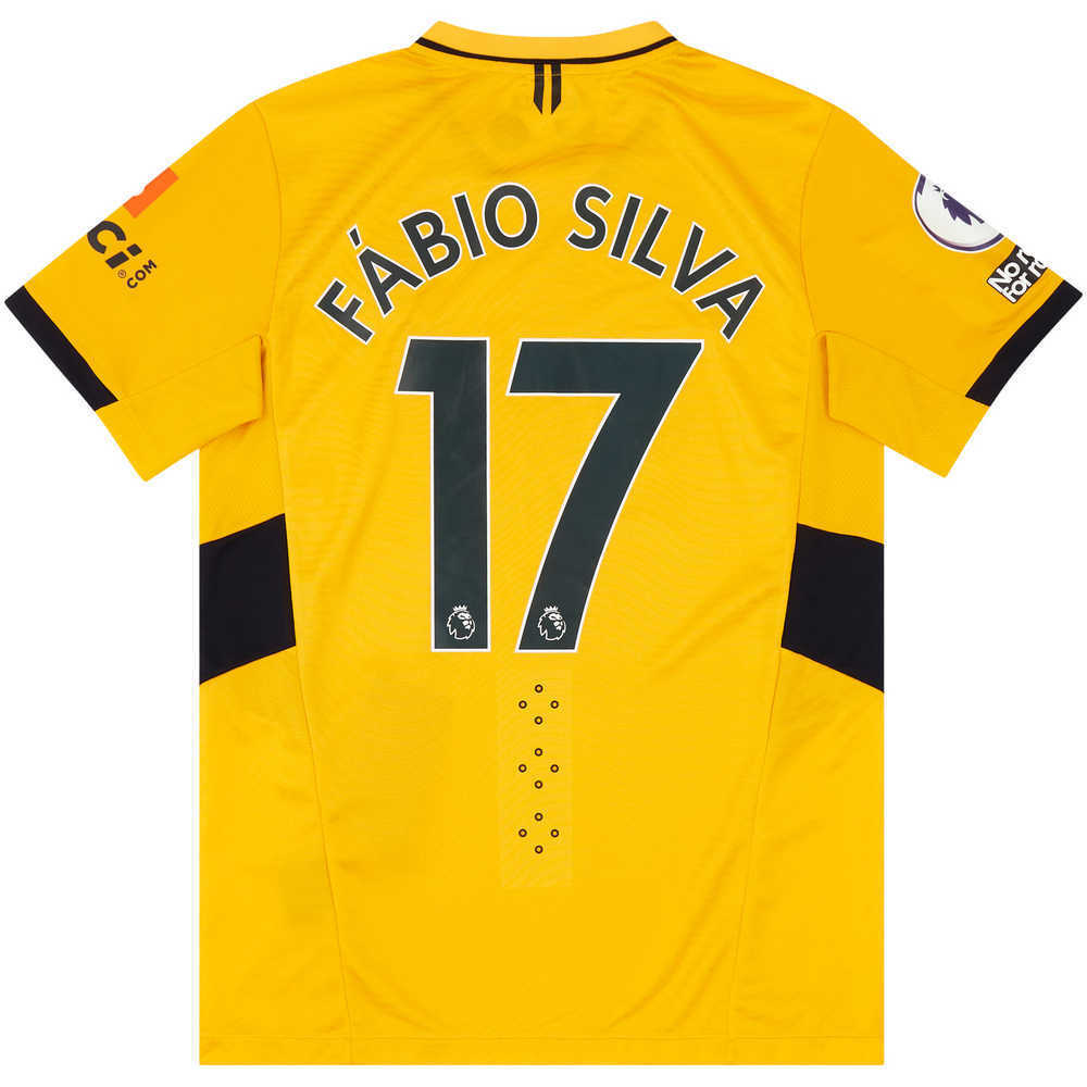 2021-22 Wolves Match Issue Home Shirt Fábio Silva #17 (v Man Utd)