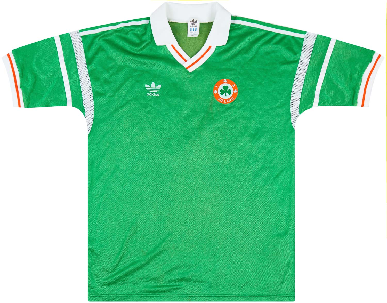 1988 Republic of Ireland Match Issue European Championship Home Shirt #2 (Morris)