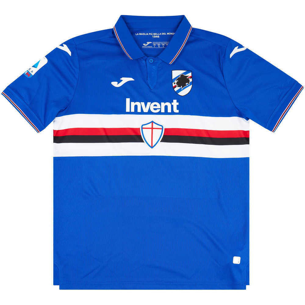 2019-20 Sampdoria Match Issue Home Shirt Jankto #14