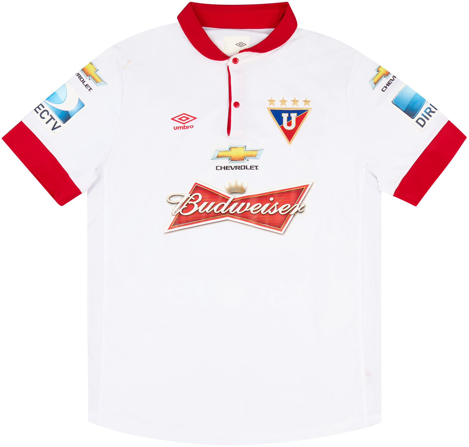 2014 LDU Quito Match Worn Home Shirt #24